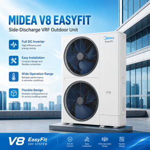 ระบบปรับอากาศ VRF แบบหลายโซน ดีไซน์สำรองคู่ที่เชื่อถือได้ สำหรับโรงพยาบาล โรงเรียน สนามบิน และงานก่อสร้างสาธารณะ - Product Image 4