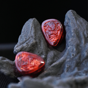 Écouteurs intra-auriculaires dynamiques TANGZU <span class=keywords><strong>WANER</strong></span> SG 2 Red Lion Edition 10 mm en PET avec étui de rangement en silicone et embout Sancai à large ouverture - Product Image 4