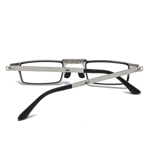 Gafas de lectura para hombres y mujeres, gafas plegables con montura metálica, gafas para presbicia con caja, gafas de lectura antiluz azul - Product Image 4