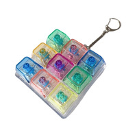 Offre Spéciale : Testeur de commutateurs mécaniques à 9 touches, jouet anti-stress, porte-clés, breloque de sac en forme de boîtier PC arc-en-ciel pour soulager le stress, vente en gros