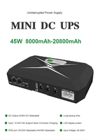Router Wifi Kamera IP Dc 45W 220V 12V Online 5V 24V Baterai Mini UPS
