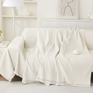 Blue Wing Home Furnishings Chenille <b>Sofa</b> <b>Cover</b> 100 Polyester Fiber Modern Simple Living Room Slipcover - Product Image 1