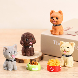 Figuras de Perros de Resina, Miniaturas de Animales para Escritorio, Adornos Decorativos, Modelo de Juguete Coleccionable - Product Image 4