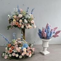 Fleurs artificielles décoratives faites à la main pour mariage printanier, chemin de fleurs personnalisé pour allée de mariage, décoration de sol et de couloir
