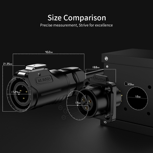 Cnlinko kết nối được phê duyệt dễ dàng khóa kín nước lp-12 M12 loại nam kết nối để nữ bảng điều khiển gắn kết AC/<span class=keywords><strong>DC</strong></span> 3 pin kết nối - Product Image 5