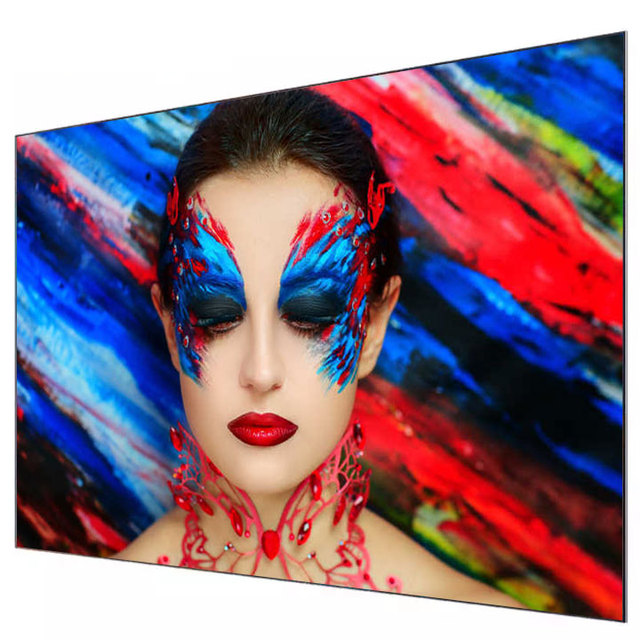 100 Inch Ust Alr Fresnel  Projector Screen Fixed Frame Projection Screen for Best Home Theater