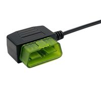 Câble de chargeur de voiture OBD2 vers Type-C, adaptateur d'alimentation pour caméra embarquée, câble abaisseur de tension 12V vers 5V avec protection contre les basses tensions
