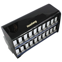 Comptoir de présentation de cigarettes moderne et écologique avec étagère en acrylique, modèle de comptoir pré-assemblé pour usage en magasin, éclairage LED