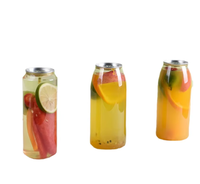 Bon prix, canettes en plastique vides de 330 ml et 500 ml, canettes en plastique pour boissons gazeuses