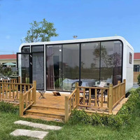 Maisons préfabriquées modernes de 20 et 40 pieds, faciles à installer, maisons conteneurs mobiles, pods de bureau préfabriqués, armoires Apple Home Office Pod