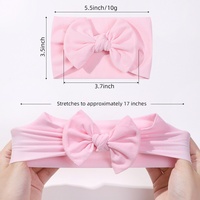 Nouveau Bandeau Turban Nouveau-né avec Cordon, Accessoire Cheveux Bébé Fille, Nœud Imprimé pour Enfants