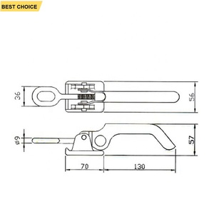 <span class=keywords><strong>Remorque</strong></span> GL-14122 galvanisé loquet réglable serrure moraillon crochet panneau latéral loquet overcenter - Product Image 6