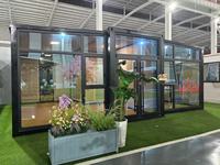 20ft 40ft Fertighaus Winziges Haus Schnell bau Vorgefertigtes tragbares mobiles modulares Vollglas Erweiterbares Container haus