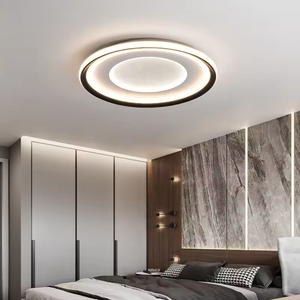 Nueva llegada diseño creativo decorativo línea círculo moderno candelabro colgante luces de techo Led - Product Image 4