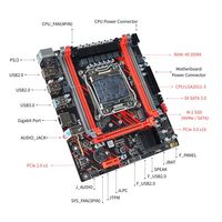Kit Mainboard Desktop Micro-ATX PANDL NEW X99-P3 dengan CPU Intel Xeon E5 2676 V3, 4x DDR3, Combo Motherboard X99, Kit Xeon X99