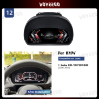 Voyeego Tableau de bord intelligent LCD de voiture de 12,3 pouces, compteur de vitesse multimédia pour BMW Série 1, instrument LCD