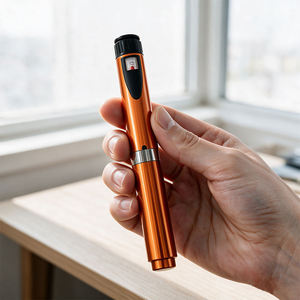 Colorful V2 Reusable Metal Injection <b>Pen</b> Spiral Screw Cap Custom Logo OEM <b>Refillable</b> 3ml Cartridge Dose Adjustable <b>Pen</b> Injector - Product Image 2