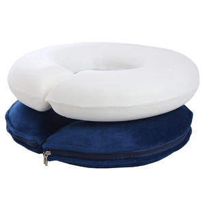 Almohada de masaje en forma de U con soporte para el cuello de espuma viscoelástica para salones de belleza, tamaño estándar con protección patentada - Product Image 1