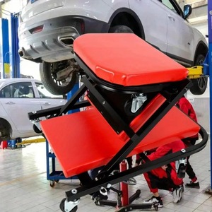 Car Repair Recliner Easy Folding <b>Stool</b> Auto Parts Shop Home Use <b>Plastic</b> Material Hand Powered 5kg Weight - Product Image 1