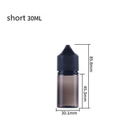 Bouteilles de liquide PET V3 de 10 ml à 120 ml avec bouchon sécurité enfant, compte-gouttes, sérigraphie pour l'emballage