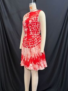 เดรสสั้นพิมพ์ลายแอฟริกันแบบจีบ ดีไซน์หรูหรา แขนกุด สไตล์หวาน แฟชั่นมาใหม่ - Product Image 5