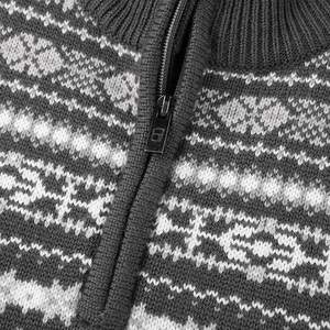 Customized Autumn Winter Warm Knitting <b>Mens</b> Long Sleeve Fashion Fuzzy Jumper <b>Men</b> Pullover Knitwear Wool Quarter Zip sweater - Product Image 3