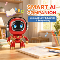 Robot de conversation vocal intelligent IA, compagnon de bureau interactif, mini robot de bureau ambulant pour enfants, parle et discute