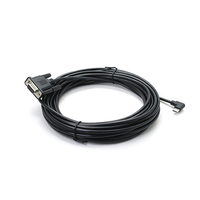 Câble de câblage OEM personnalisé USB-C mâle 90 degrés vers DB9 femelle, faisceau de câbles USB 3.0 USB-C à angle droit vers DB9 RS232 série