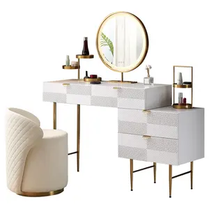 Скандинавский сплошной деревянный туалетный столик для макияжа мебель для спальни с 3 ящиками