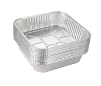 Conteneur en aluminium personnalisé de 9 pouces, en aluminium, écologique, de qualité alimentaire, compatible micro-ondes, jetable, pour tartes, desserts, plateaux de cuisson