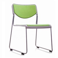 Chaise de formation en plastique sans bras fournie en usine à vente GS-2041B rapide super empilable pour une utilisation au bureau