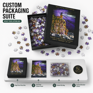 <span class=keywords><strong>Puzzle</strong></span> personnalisé OEM de <span class=keywords><strong>1000</strong></span> pièces, en carton épais, finition velours, impression dorée, pour la relaxation des adultes - Product Image 5