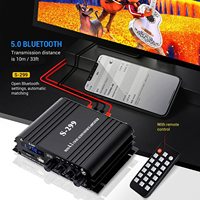 S-299 Mini 4.1 Audio Stereo Power Amplifier BT Portabel untuk Mobil dan Rumah Penggunaan Ganda 4*40W Amplifier Audio dengan Remote Control