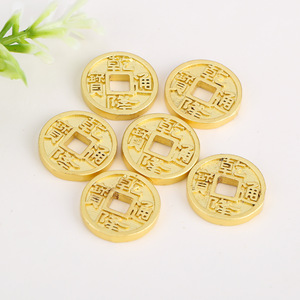 Five Emperors Coin Gold Plated <b>Copper</b> Round Jewelry Findings For DIY <b>Bracelets</b> Necklaces Artistic Retro Style Components - Product Image 3