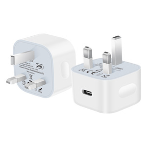 Cargador transfronterizo PD20W con puerto Tipo-C para carga rápida, compatible con el cargador del Apple iPhone 15, certificado UKCA PD20W UK - Product Image 3