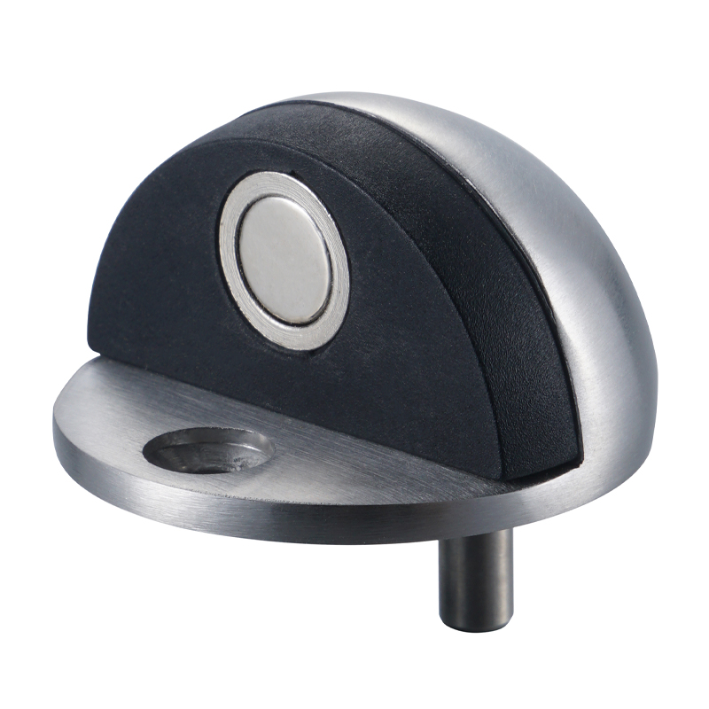 Modern Design Stainless Steel Internal Door Hardware Wall-Mounted Rubber Cushion for Banging Prevention Floor-Mount Door Stops