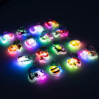 Llavero LED Luminoso de PVC Suave, Diseño Impermeable, Ideal para Mochilas, Bolsos y Llaves de Coche, Superventas