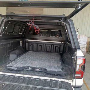 Cubierta de Caja de Carga para Camioneta 4x4/Todoterreno de Aleación de Aluminio con Bisagras, Ligera, Impermeable, 3 Puertas Abatibles, Tipo Sport Topper, con Bloqueo, para Ford F-150 Raptor <span class=keywords><strong>2022</strong></span> - Product Image 5