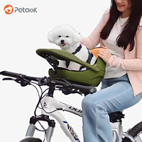 Panier de vélo pour animaux de compagnie PETAOK YU-01 pour chats et chiens, matériau HDPE pliable écologique, capacité jusqu'à 6,5 kg avec support robuste