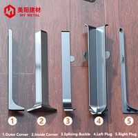 Échantillon gratuit de plinthes en aluminium imperméables, adhésif pour profilés, accessoires pour murs et sols, plinthes