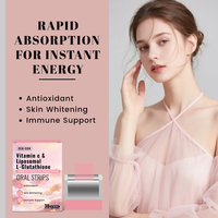 Bandes buccales de glutathion liposomal et supplément de vitamine C à dissolution orale à absorption élevée pour la santé de la peau