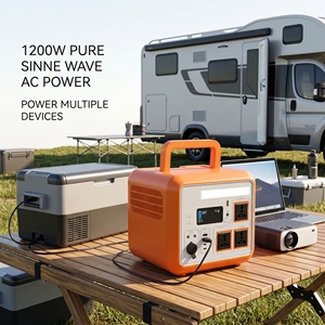 สถานีเก็บพลังงานลิเธียมไอออนน้ำหนักเบา 1200W รุ่น B2‑1 พร้อมช่องจ่ายไฟ AC-DC-USB หลายช่อง เครื่องกำเนิดพลังงานแสงอาทิตย์แบบพกพาสำหรับใช้ในครอบครัวทุกวัน - Product Image 5
