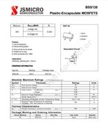 Transistor MOSFET BSS138 J1 220mA 50V SOT-23 encapsulé dans du plastique pour une vitesse de commutation rapide BSS138LT1G BSS138K BSS138P,215