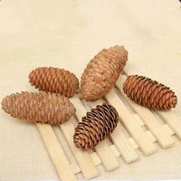 Décorations de Noël artificielles, cônes de pin séchés naturels de Chine, bâtonnets de cannelle, matériaux de bricolage, accessoires de photographie, à base de coton