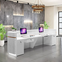 Bureau personnalisé tendance simple luxe marbre peint Réception Mobile Coffee Shop Comptoirs de caisse