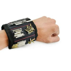 Sangle de poignet magnétique pour outils, en nylon 100%, pour maintenir les objets, sacoche de poignet magnétique portable, vente en gros - Product Image 4