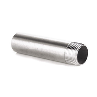 Raccord sanitaire long en acier inoxydable 304SS SS316L de 100 millimètres, à filetage mâle simple, soudé