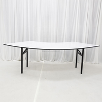 Tables de banquet et de mariage en contreplaqué d'extérieur, pliables, de haute qualité, modernes, taille personnalisable, pour hôtels