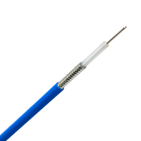 Cable Coaxial Semirrígido RG405 086 de 50 ohmios, Suministro de Fábrica, Cubierta de Acero Revestido de Cobre Plateado, Color Azul, En Stock