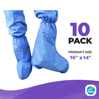 Sarung Sepatu Sekali Pakai Bersertifikat CE ISO13485, Bahan SMS PP+PE Non-Woven Non-Steril, Tahan Air, Nyaman, Praktis untuk Rumah Sakit